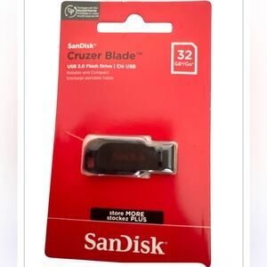 SanDisk Cruzer Blade 32GB USB 2.0 Flash Drive New Sealed